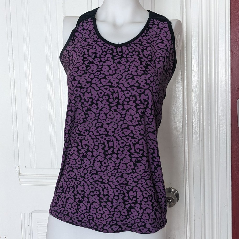 Lip Service Pyramid Stud Purple Leopard Tank